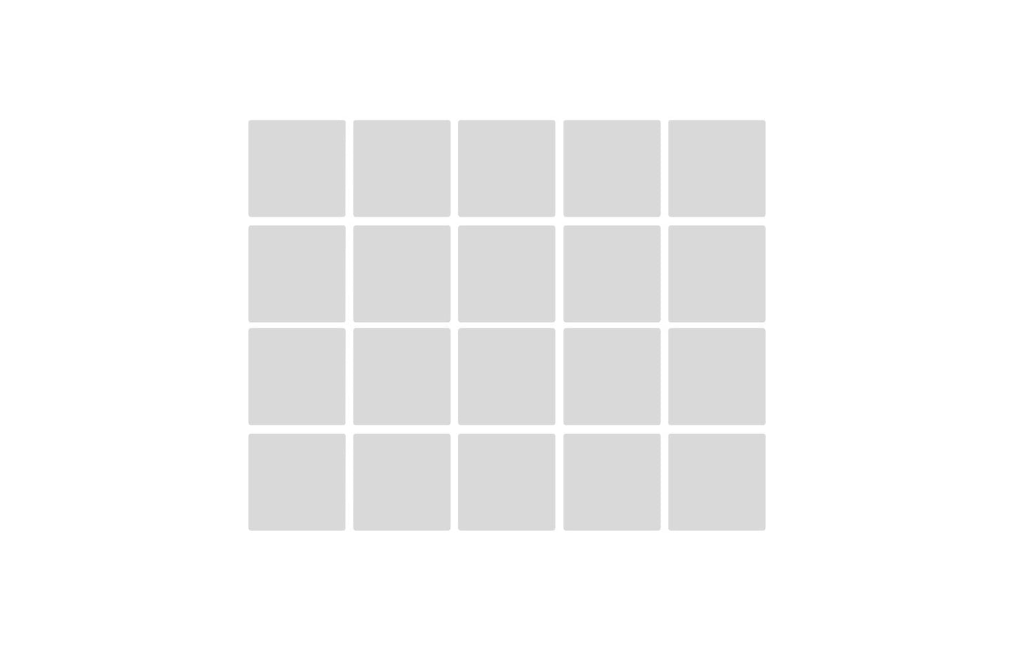 20 Image grid print