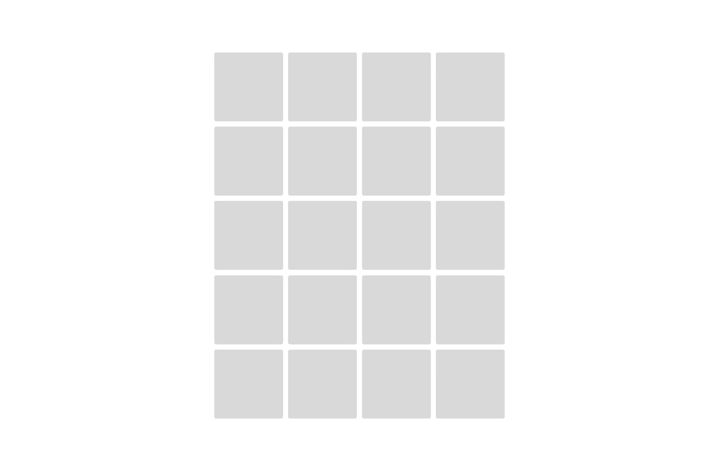 20 Image grid print
